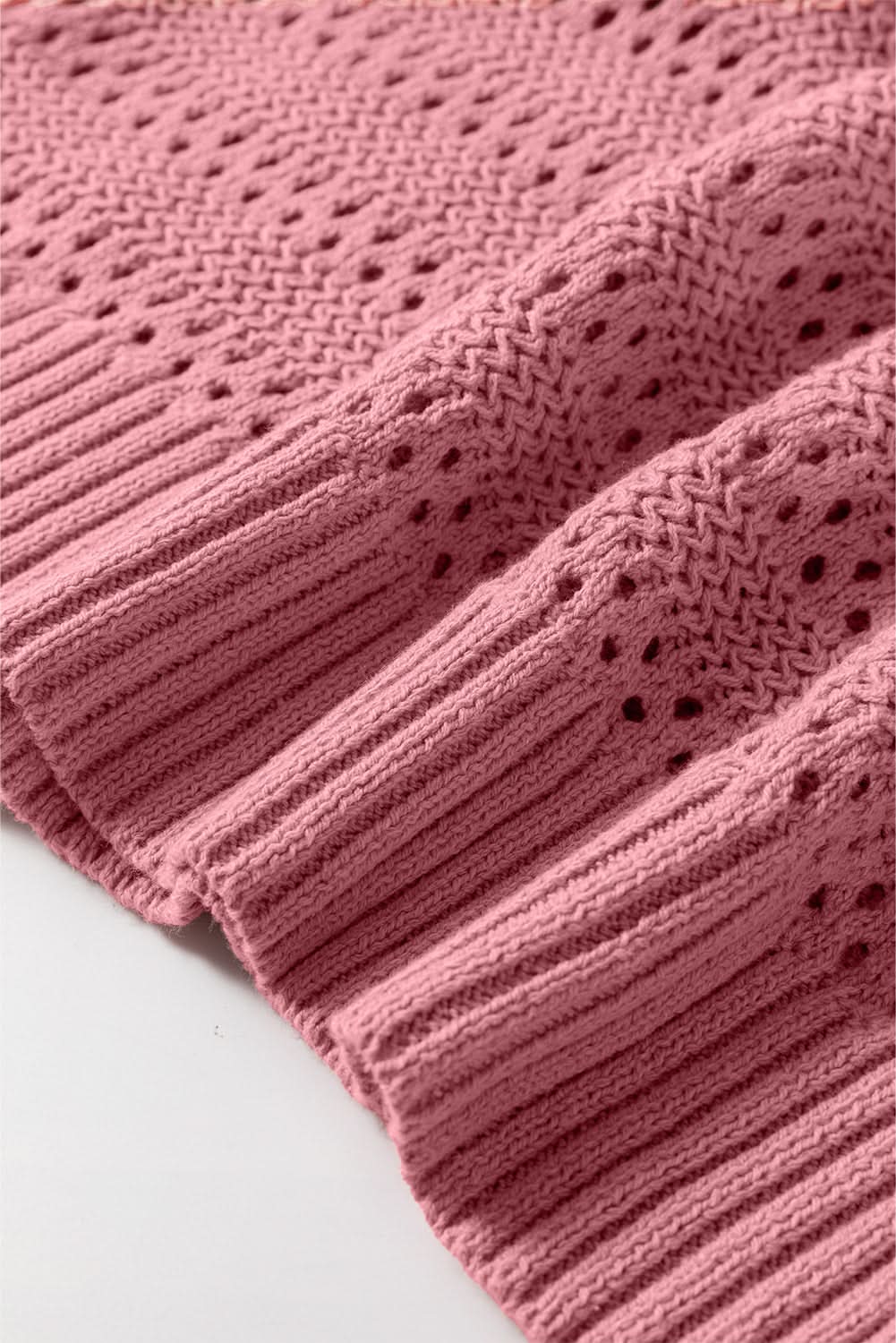 Peach blossom knit hoodie with raglan sleeves - Love Salve